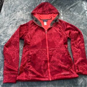 Patagonia Women’s Red Sparrow Slopestyle Hooded Utility Jacket Fleece Lined